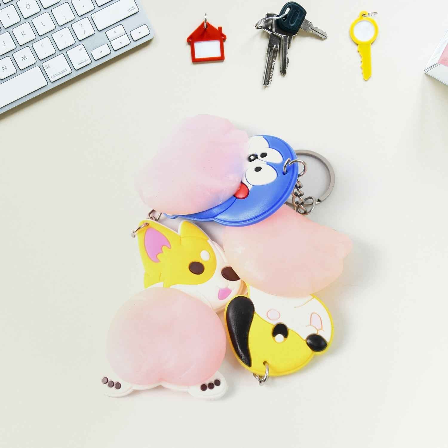 Cartoon Animal Keychain – Soft Silicone Stress Relief Toy