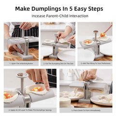 Dumpling Maker Mold – Double Head Easy Press Tool | Bake & Dwell