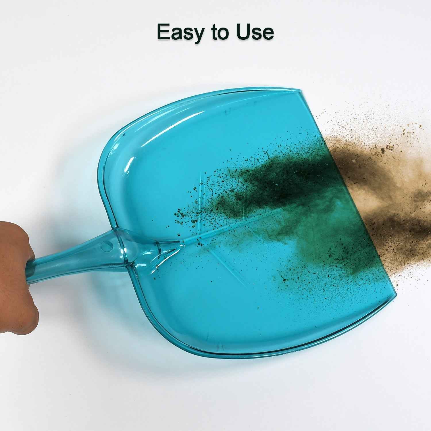 Unbreakable Plastic Dustpan – Large Size with Long Handle for Home Cleaning