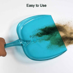 Unbreakable Plastic Dustpan – Large Size with Long Handle for Home Cleaning