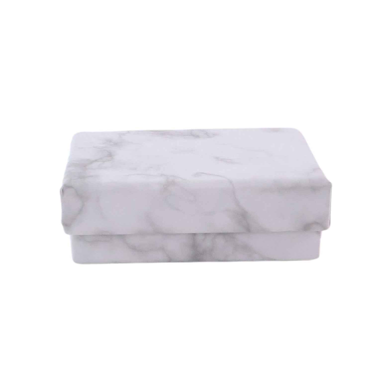 Marble Jewelry Gift Box 8x5 cm – Elegant Velvet Insert