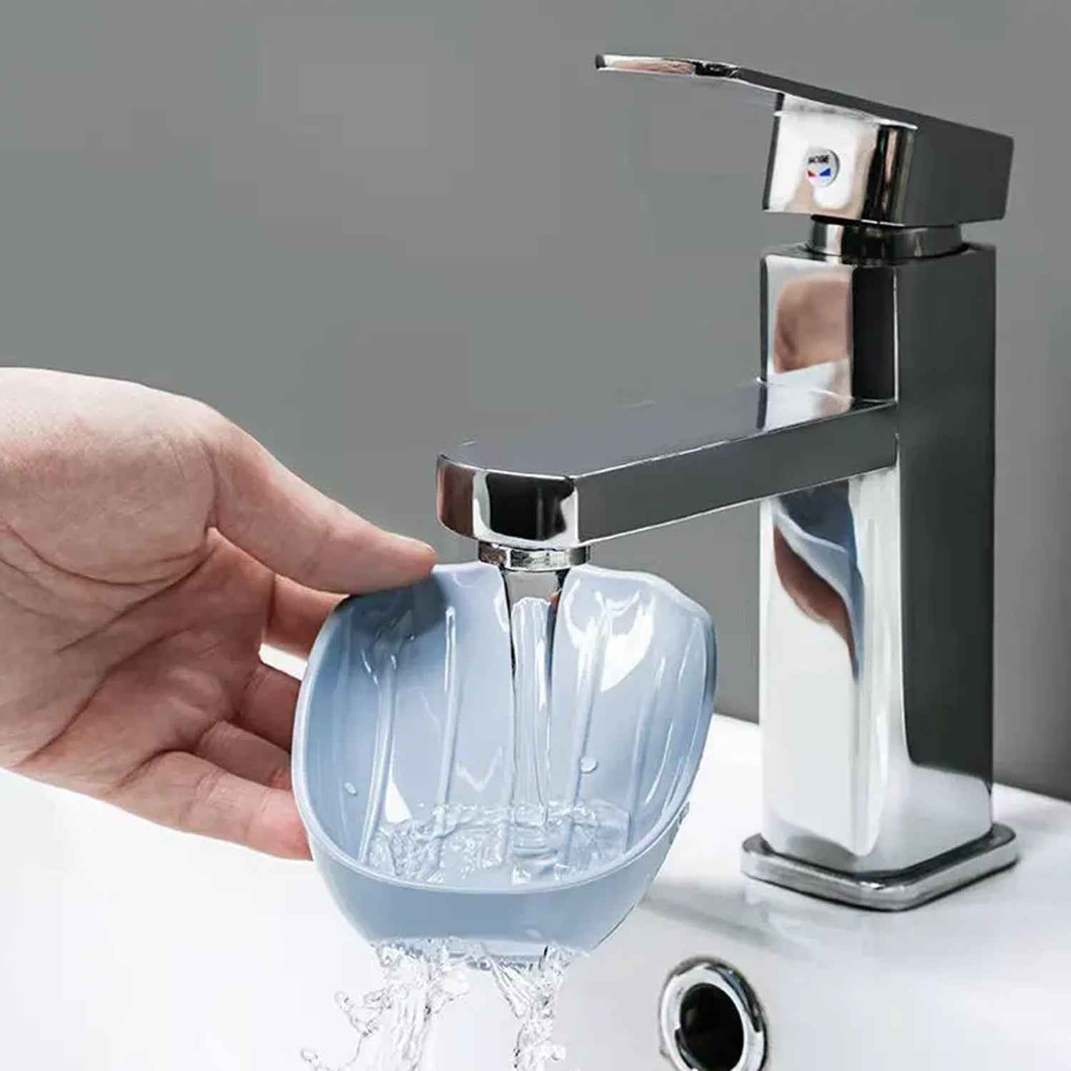 Self-Draining Soap Dish – Wall Mounted, No Drill | VelvetBubbles