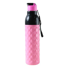 1000ML Leakproof Diamond Pattern Water Bottle – Stylish Grip