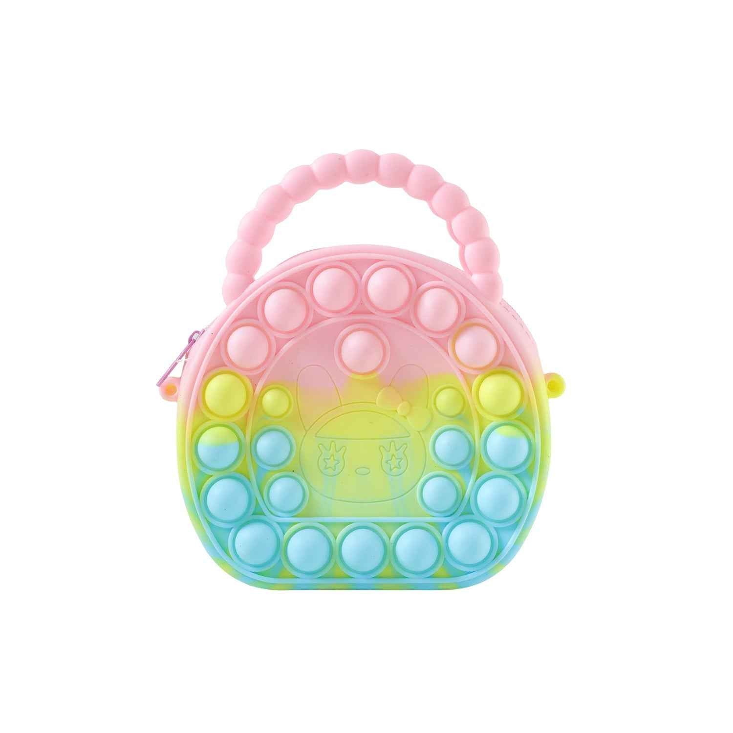 Rainbow Silicone Pop It Coin Purse – Fun Stress Relief Accessory