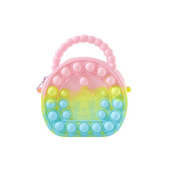 Rainbow Silicone Pop It Coin Purse – Fun Stress Relief Accessory