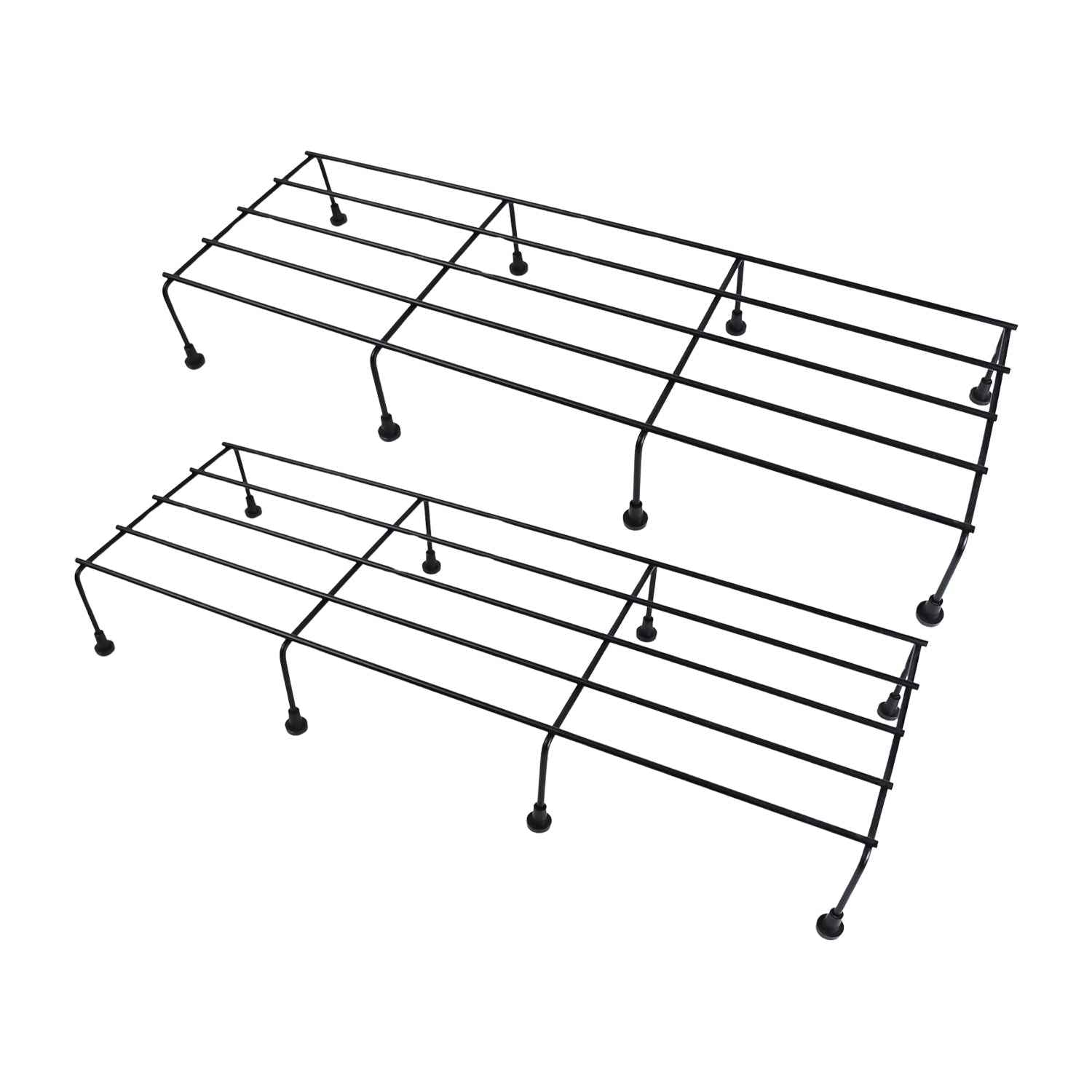 Metal Rectangle Flower Plant Stand – Durable 2 Pc Set | Giftoiza