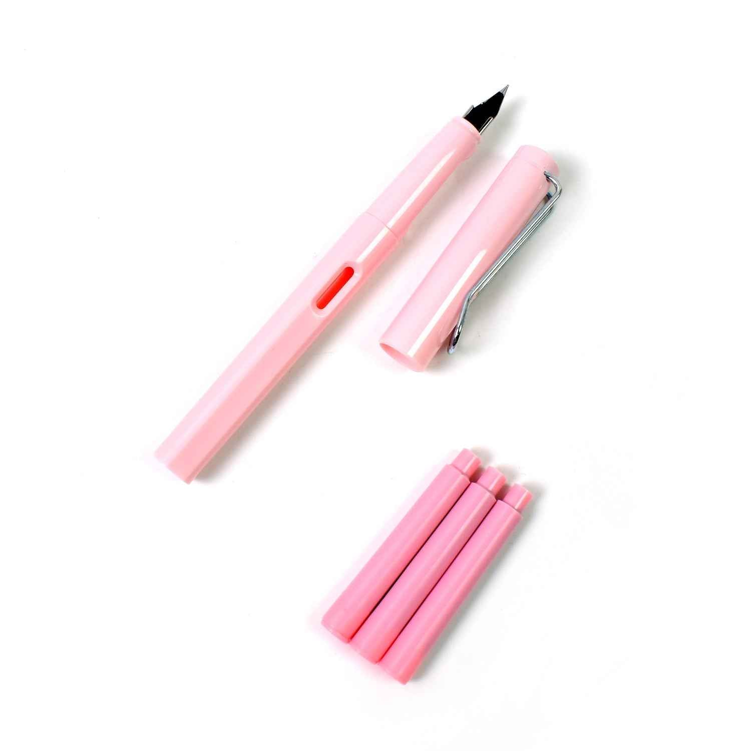 Fountain Pen Set – Smooth Blue Ink for Students | InkGlow