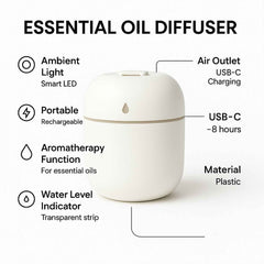 Mini USB Humidifier – Portable Diffuser & Cool Mist 250ML | Airvanta