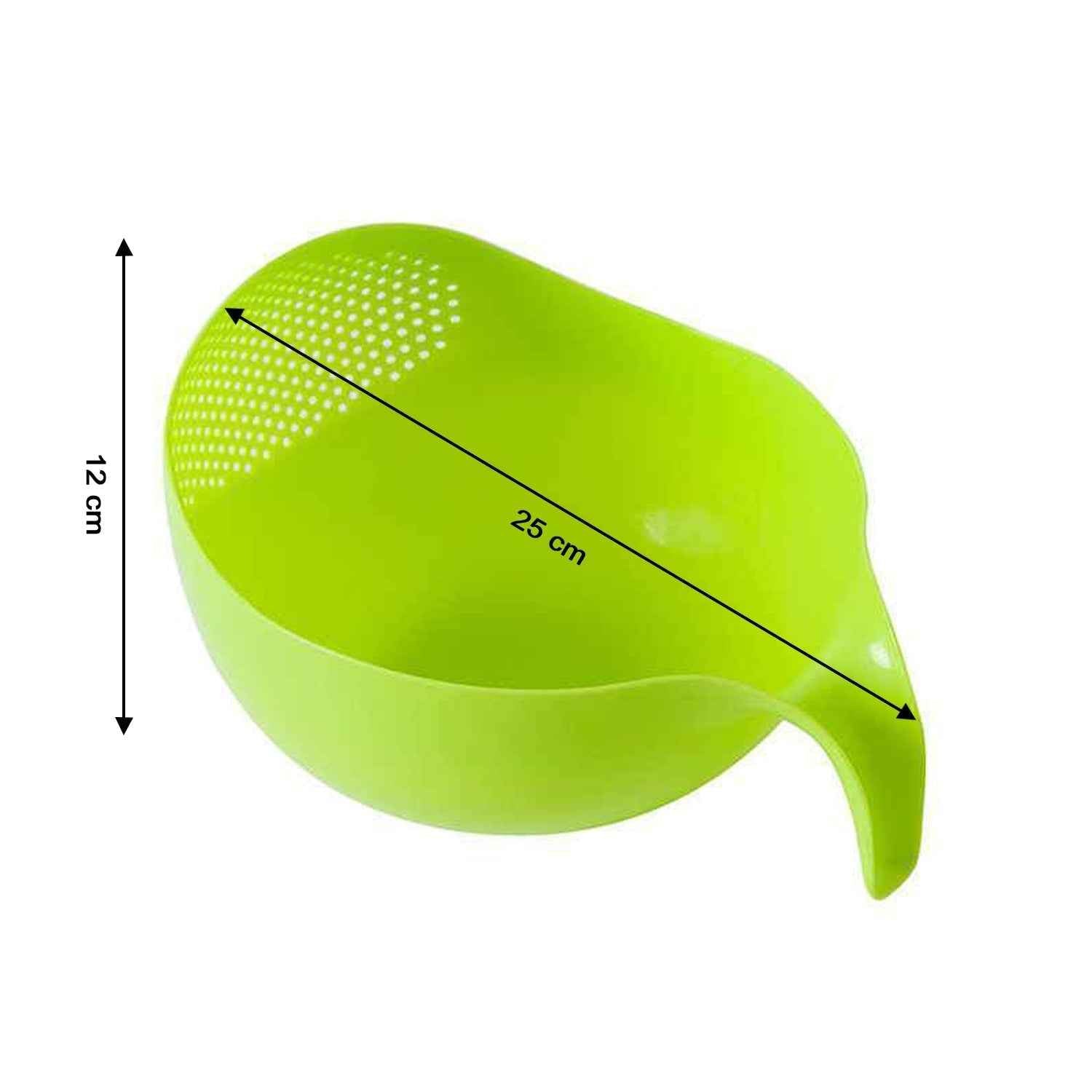Rice Strainer Bowl Set – Thick Plastic 3pc with Handle | Vastate