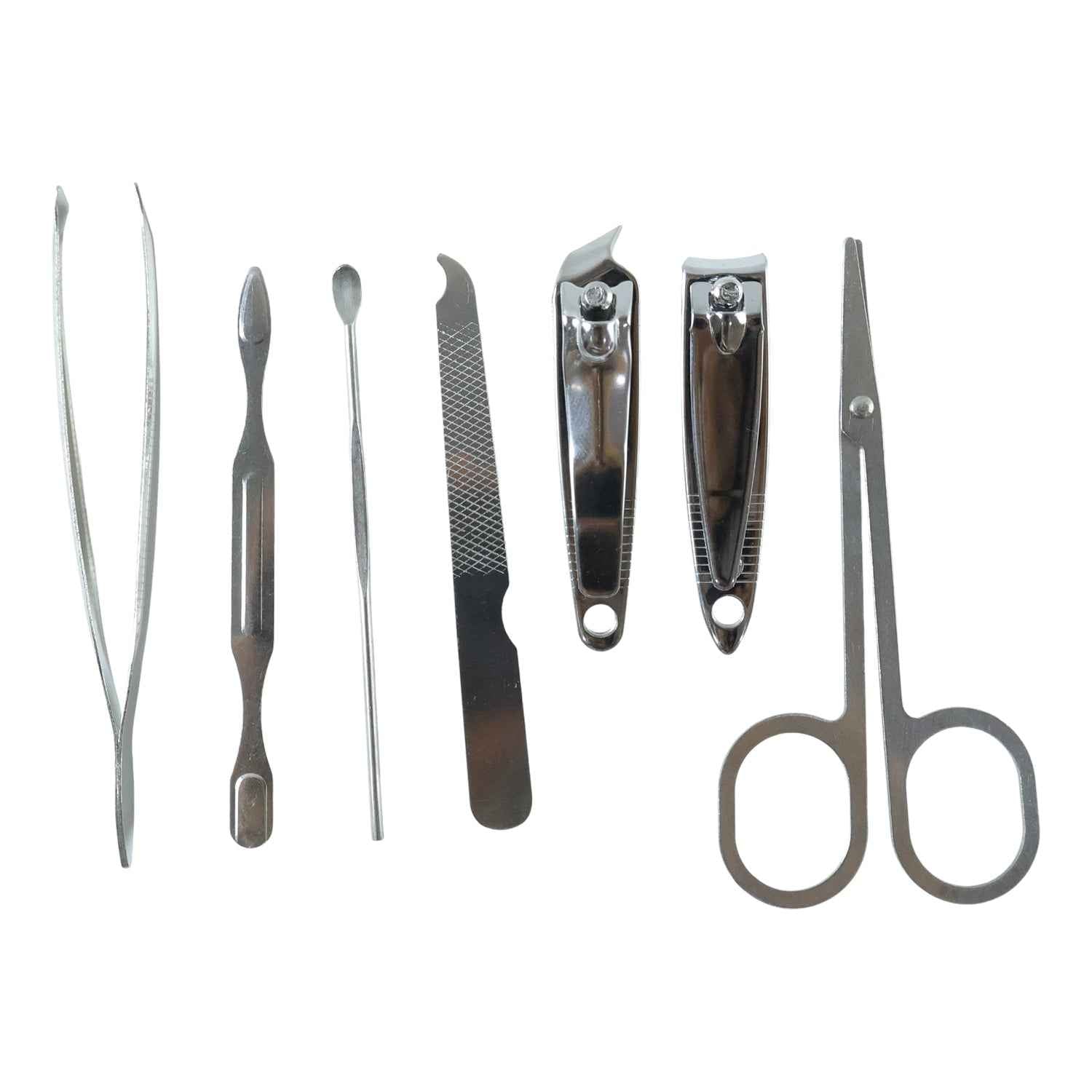 Manicure & Pedicure Grooming Kit – 7-in-1 Stainless Steel Set