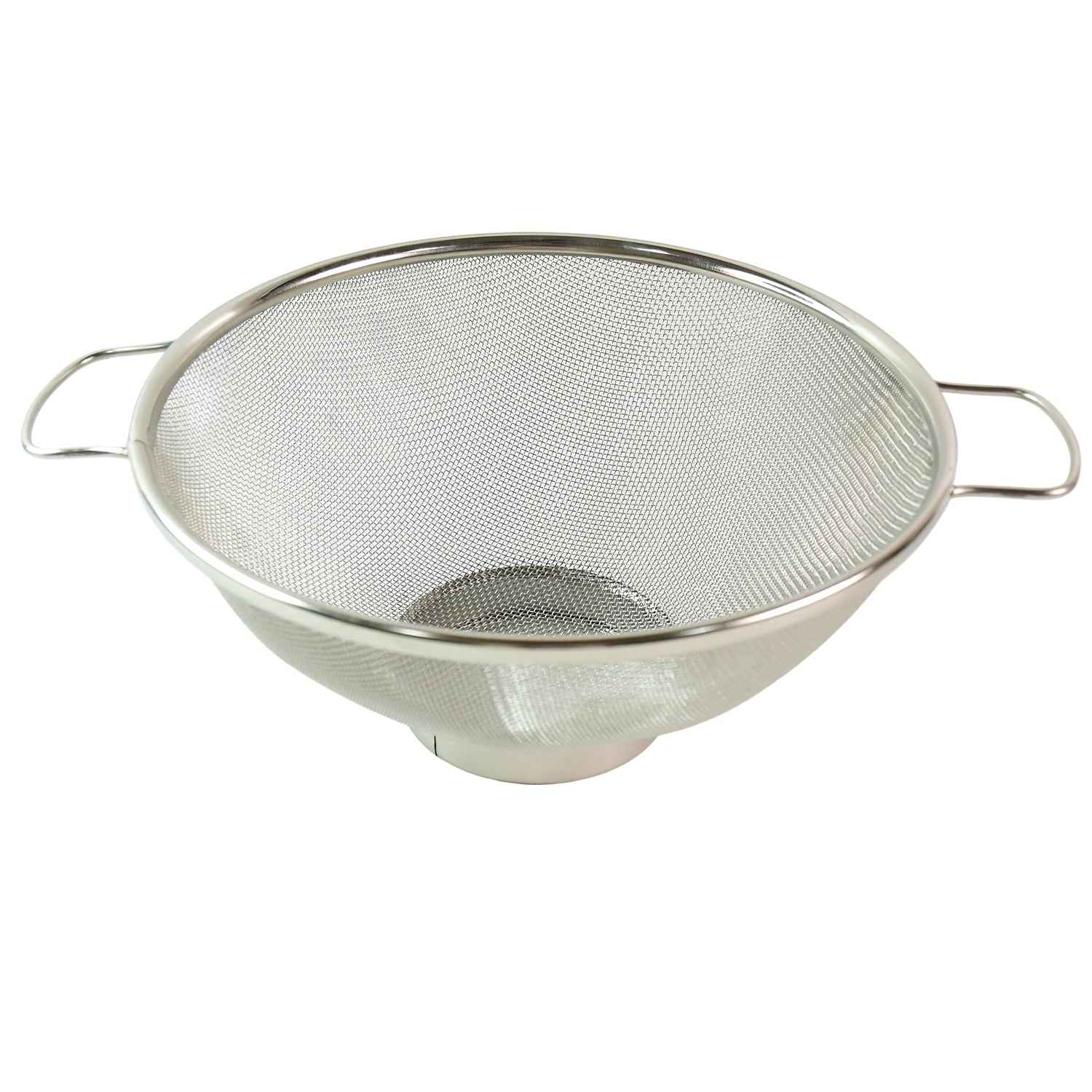 Stainless Steel Mesh Colander – Durable Kitchen Strainer with Handles