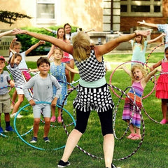 Hula Hoop Exercise Ring – Interlocking, Adjustable Fitness | FitFuzion