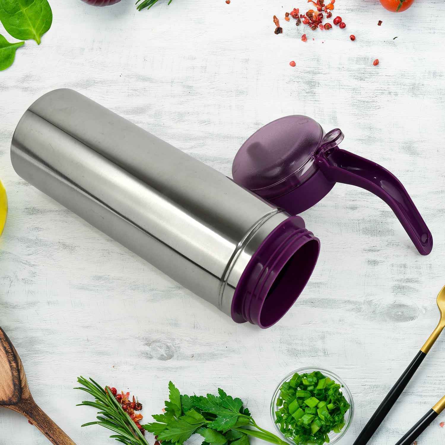 Stainless Steel Oil Pourer – 1000ml Durable Kitchen Dispenser