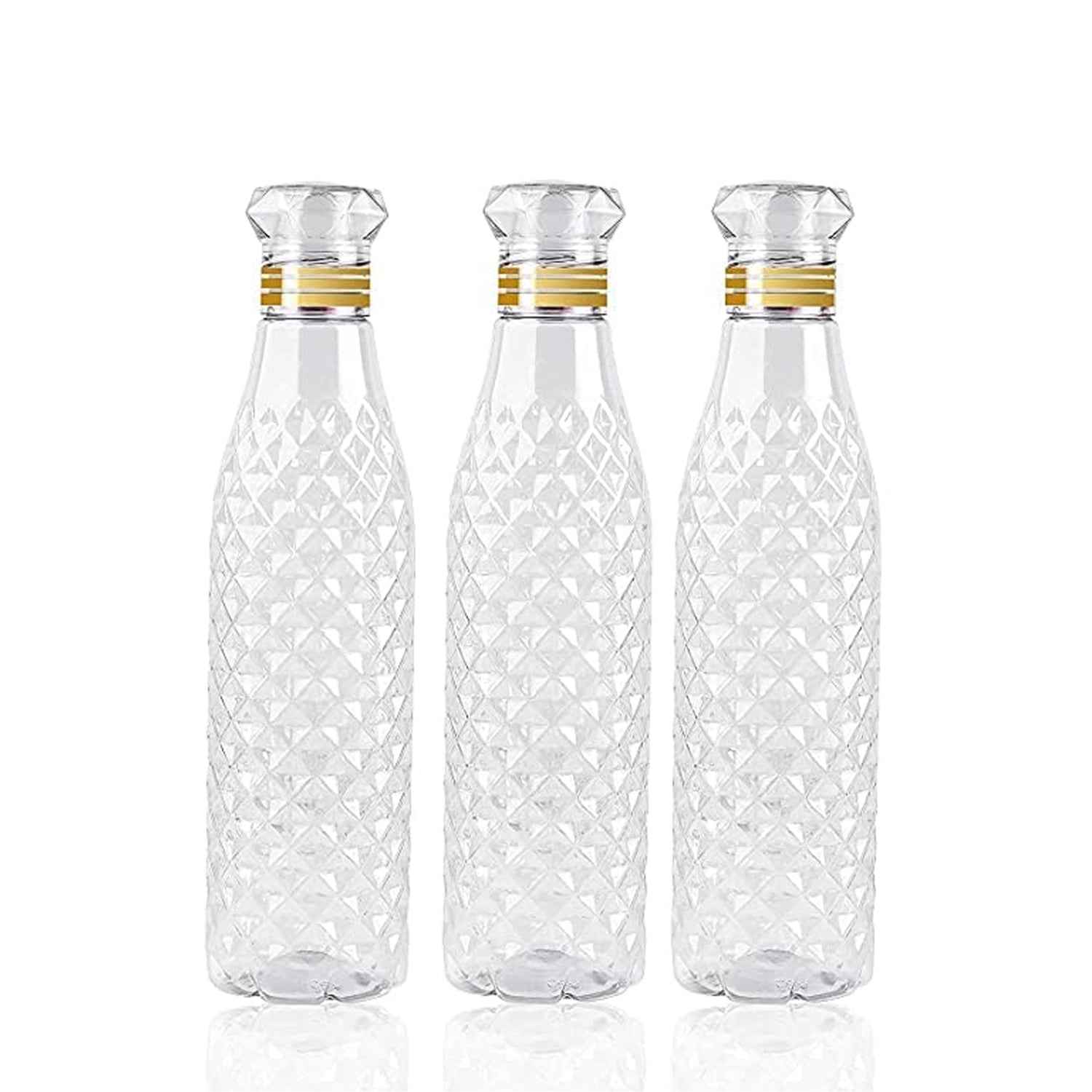 Kids Water Bottle Set – Diamond Cut, 3 Pcs | TinyMystery