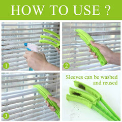 Window Blind Cleaner Brush – Microfiber Duster Tool | Velvet Wipe