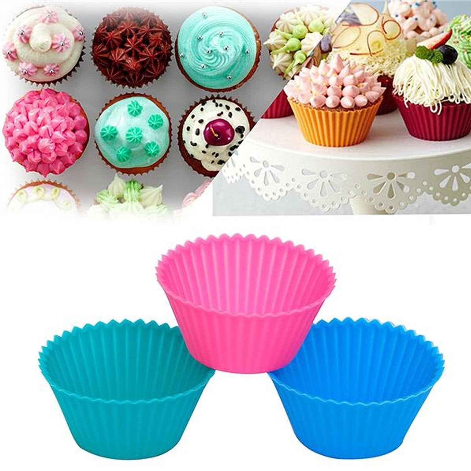 Silicone Cupcake Mould – Reusable Non-Stick Baking Cup | Bake & Dwell