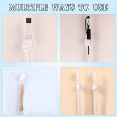 Hand-Shaped Wall Clip – Flexible Silicone Cable & Key Organizer