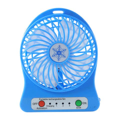 Portable Mini Table Fan – Rechargeable with Detachable Battery