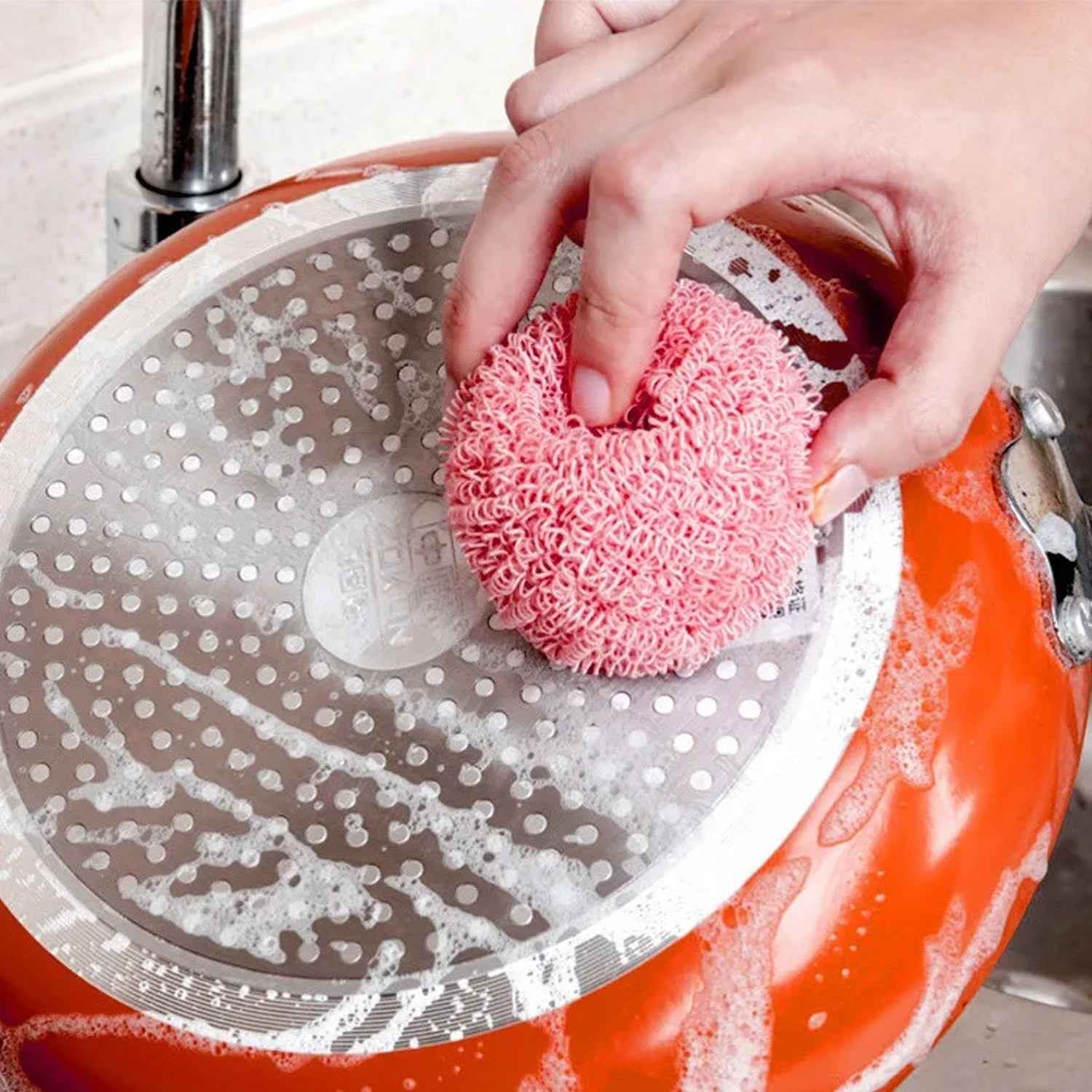 Heavy Duty Cleaning Scrubber Set – Long Handle for Tough Stains