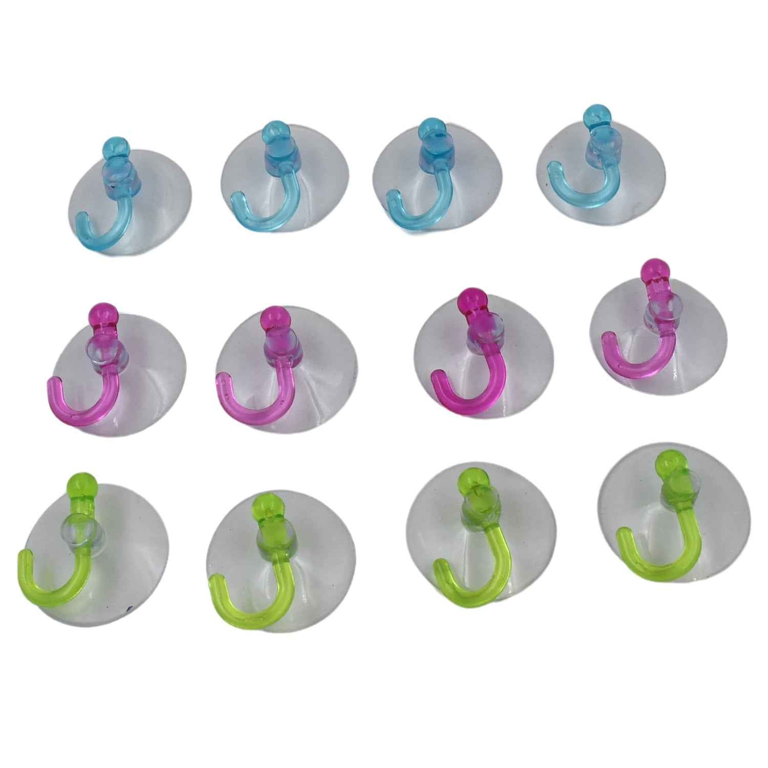 Transparent Suction Hooks – Strong Vacuum Sucker (12 Pc) | Indo Glow