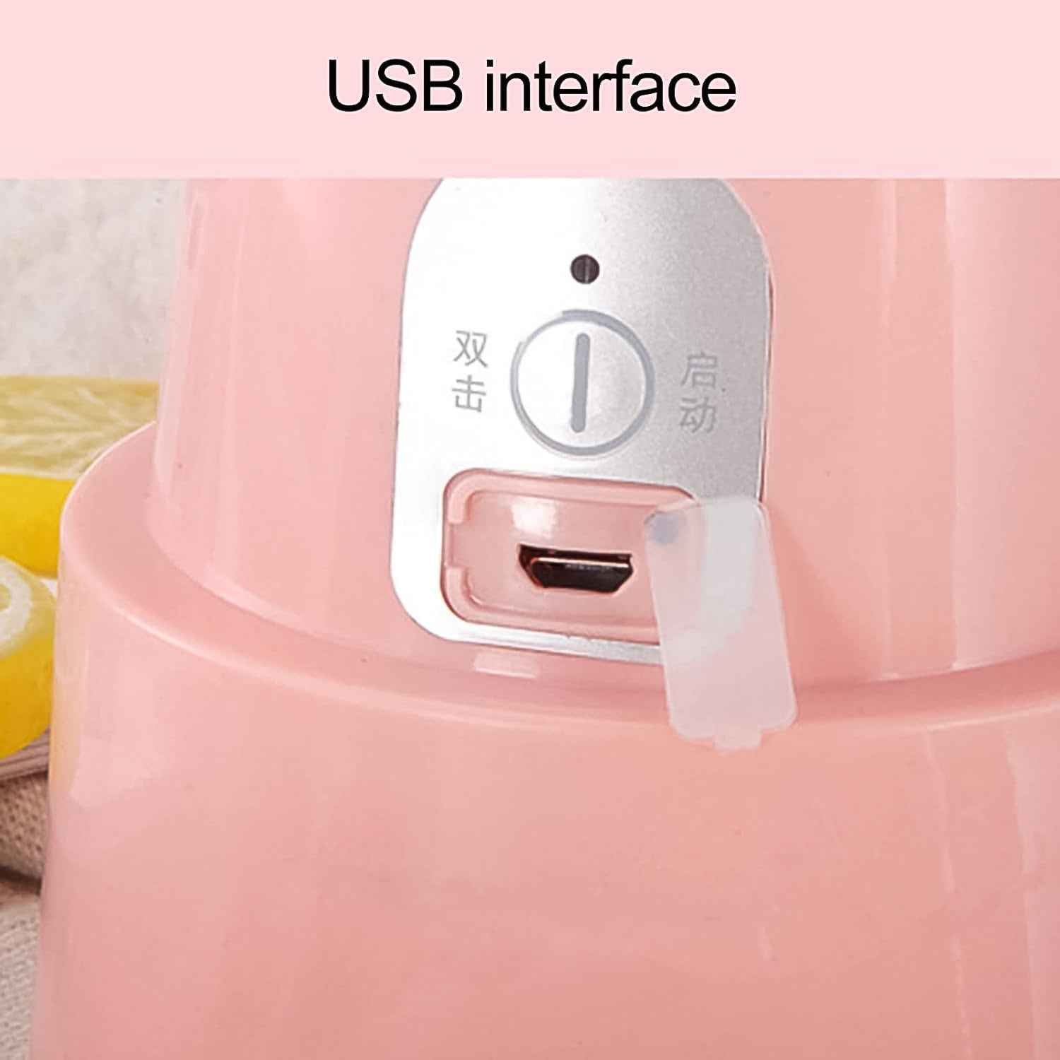 Portable Electric Juicer – 6 Blades 500ml Blender | Chef’s Embrace