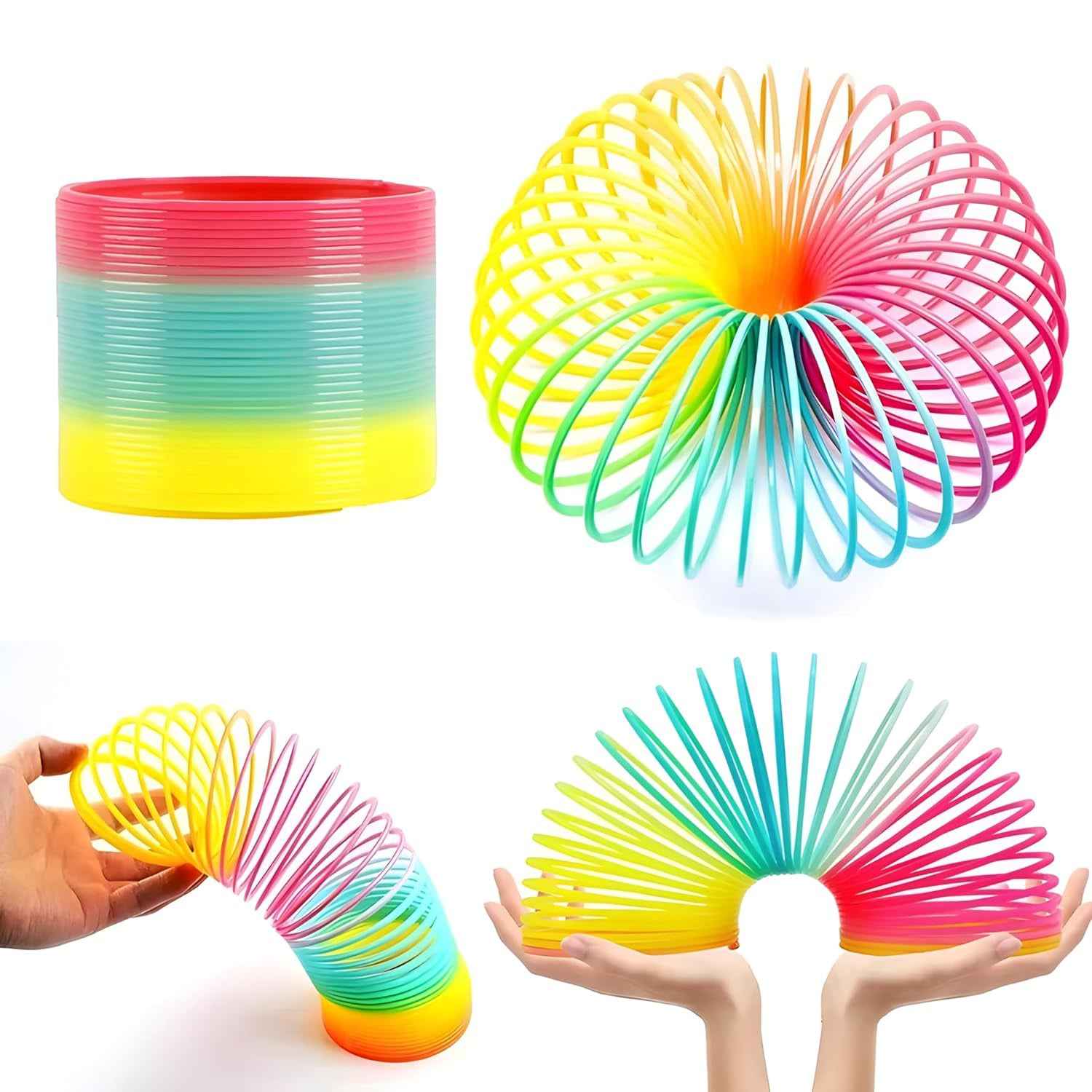 Rainbow Slinky Toy – Classic Fidget & Stress Relief | Little Learners