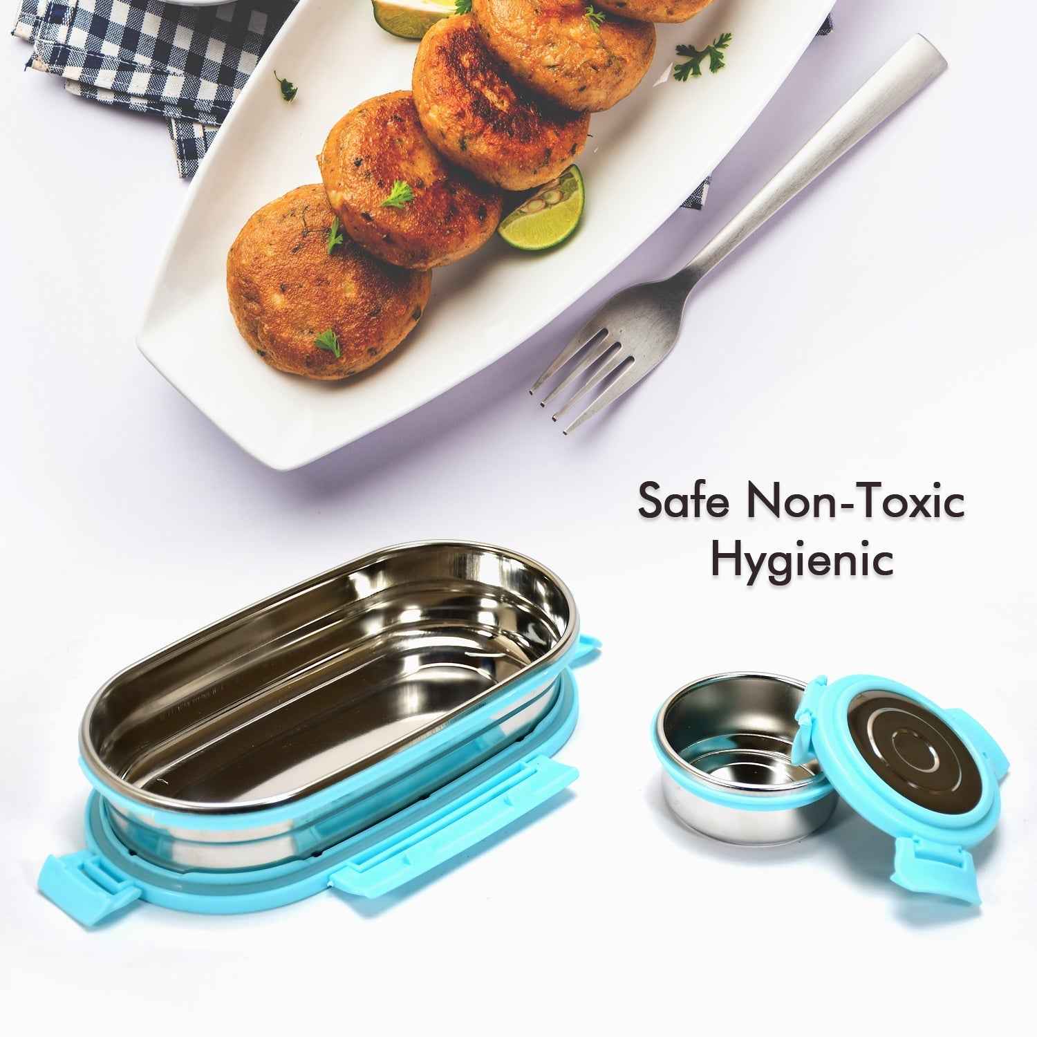 Stainless Steel Lunch Box Set of 2 | Ganesh