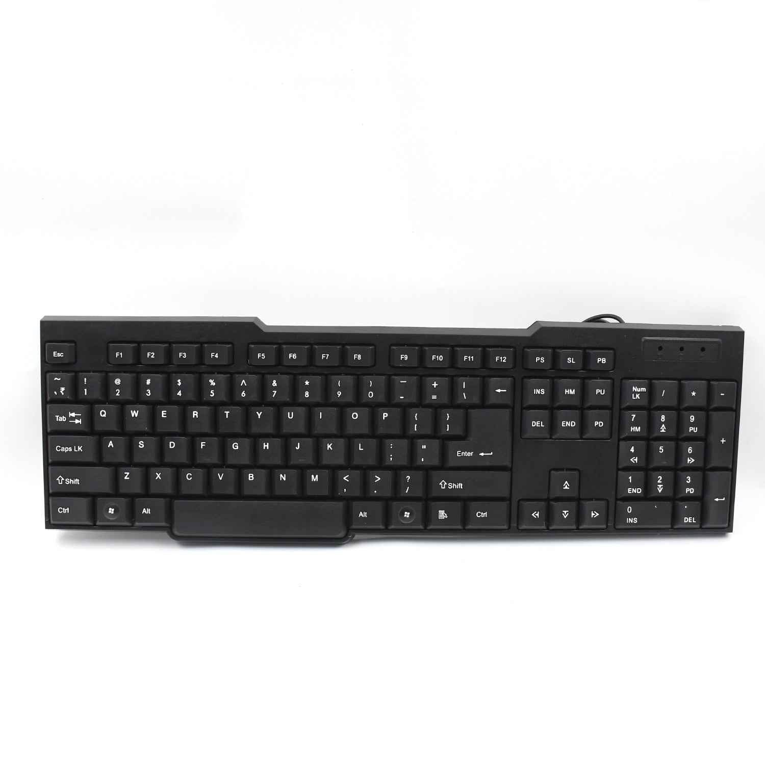 Wired USB Keyboard – Ergonomic 104 Keys for Office & Home | Indo Glow