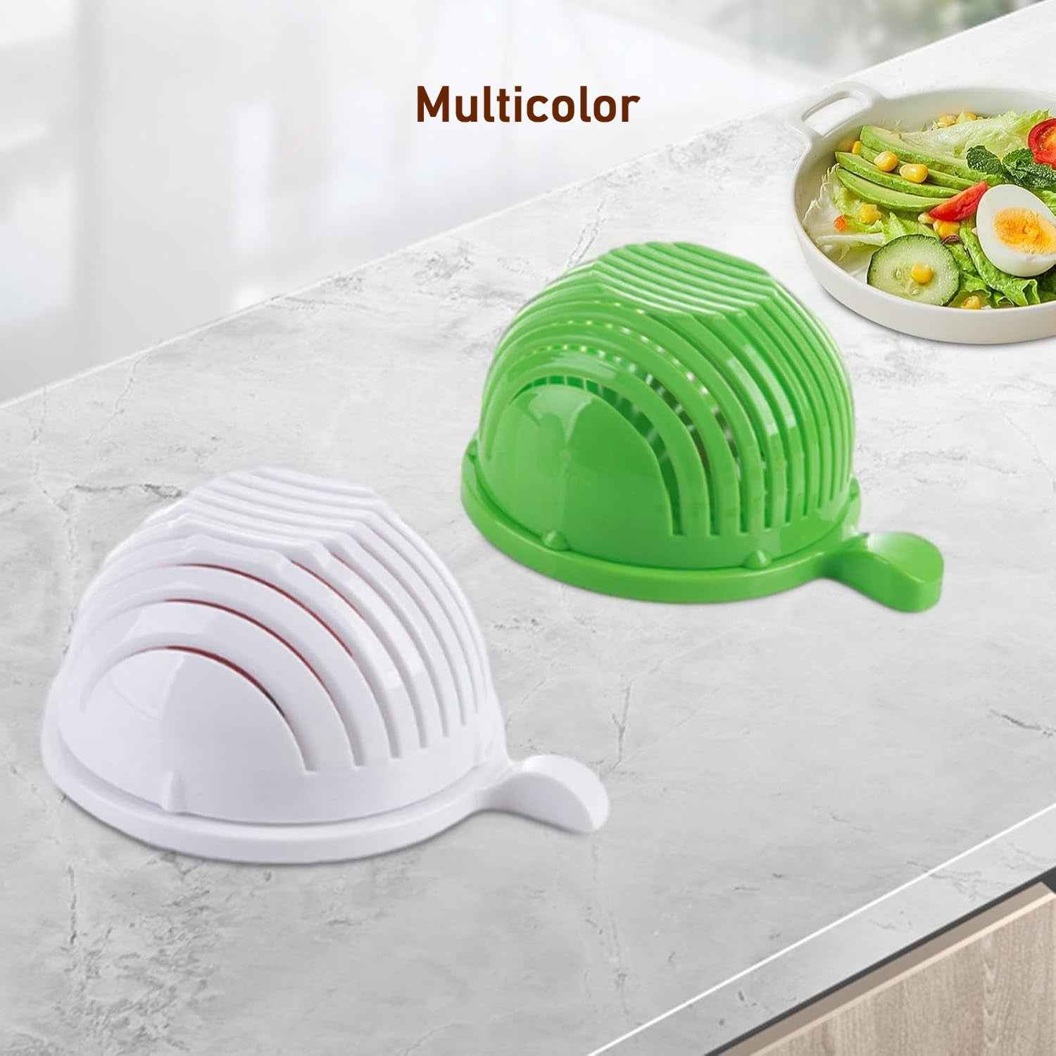 60 Seconds Salad Cutter Bowl – Quick Vegetable & Fruit Slicer | Quickslice