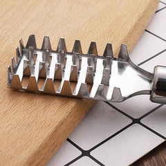 Fish Scale Remover – Sawtooth Stainless Steel Scraper | Quickslice