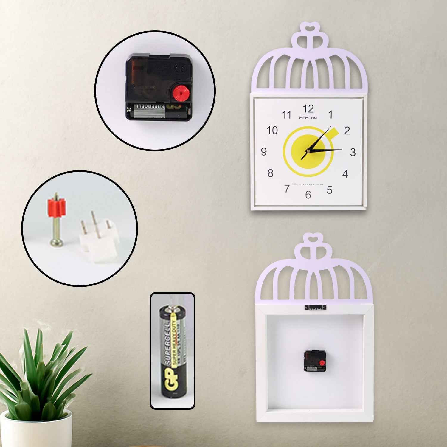Square Wall Clock – Decorative Battery Operated Timepiece