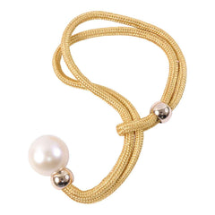 Decorative Curtain Tieback – Elegant Pearl Accent & Braided Rope