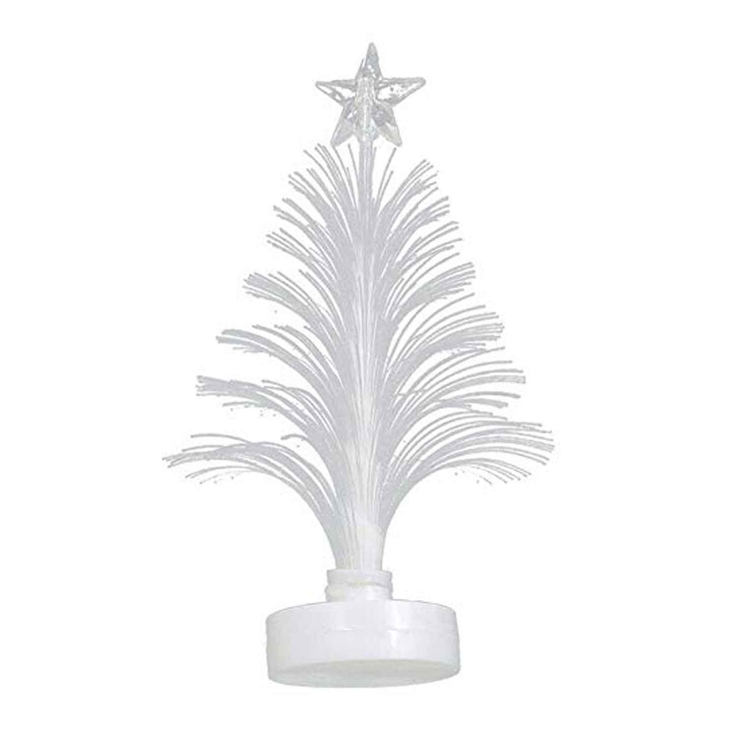 Close-up of the LED tree candle light base and battery compartment.