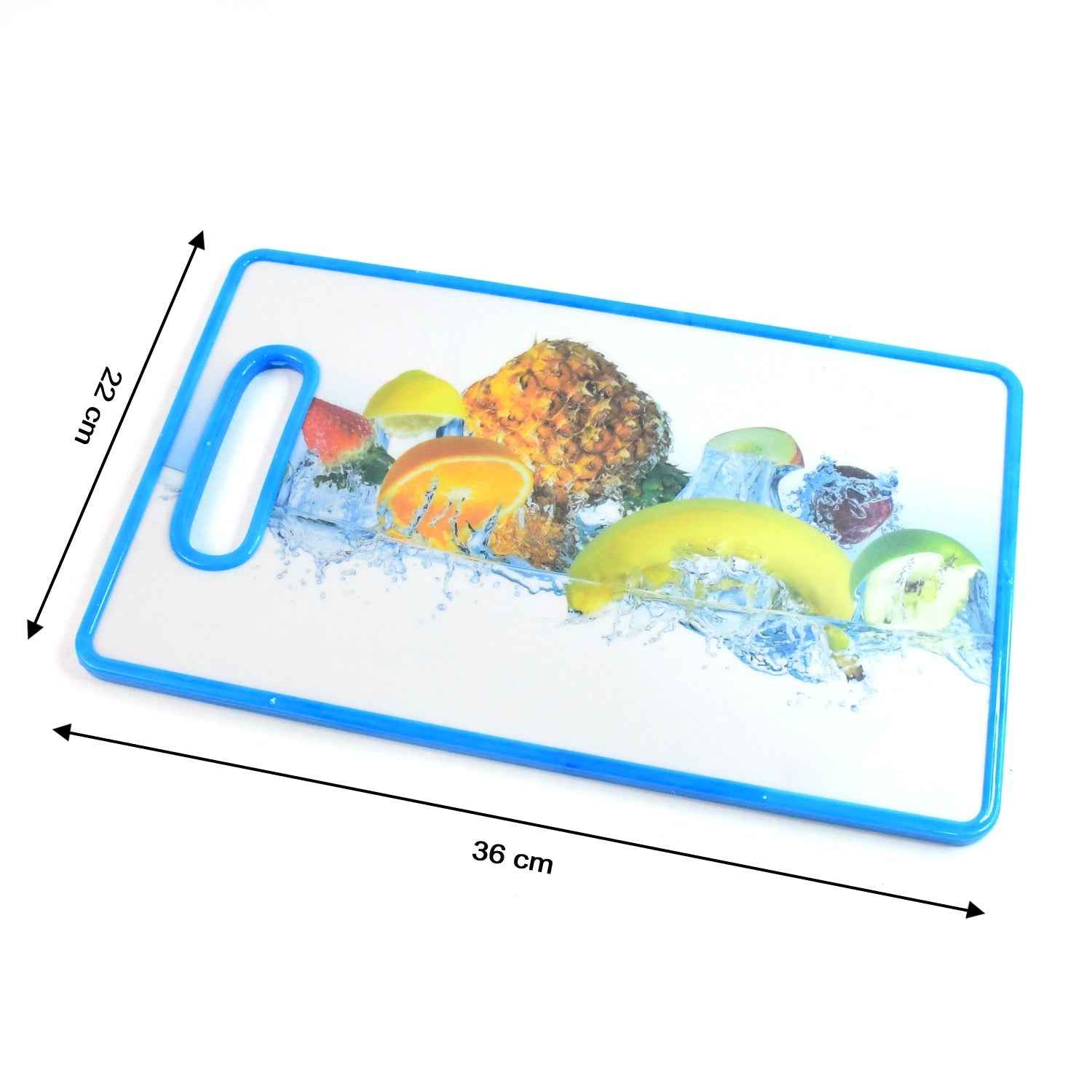 Fruit Print Cutting Board – Large 36x22 cm Kitchen Chopping Board