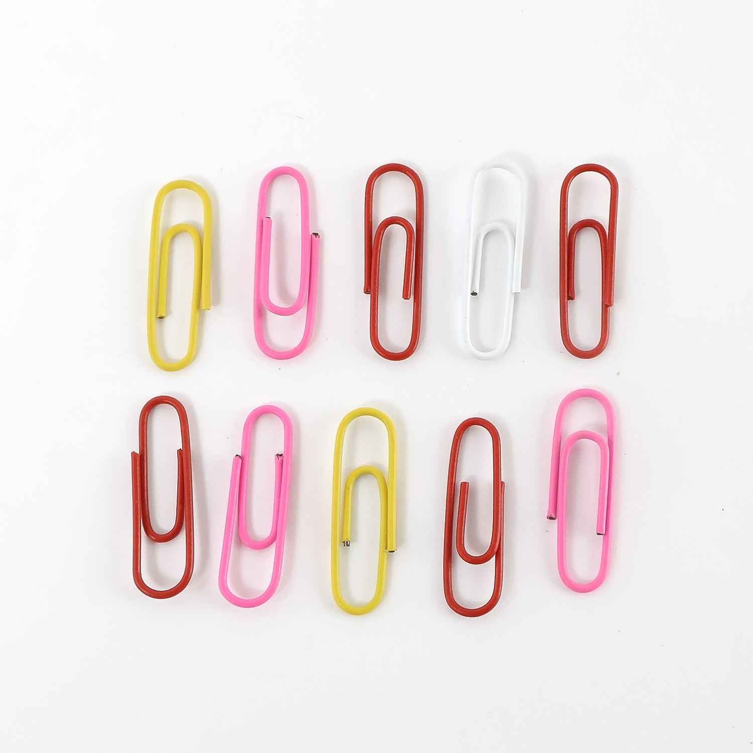 Vinyl-Coated Paper Clips – Colourful, Rust-Resistant Set (10 Pcs)