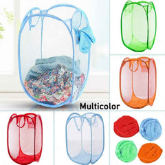 Foldable Laundry Basket – Space-Saving Mesh Hamper | Organivo