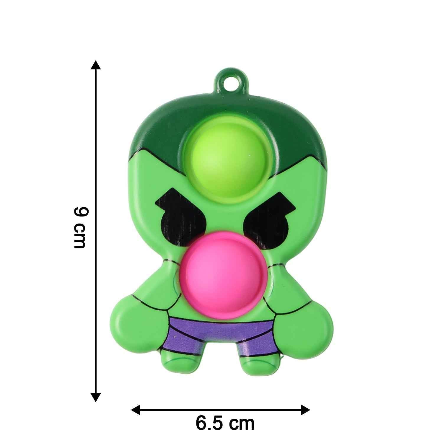 Silicone Pop It Fidget Toy – Portable Stress Relief Keychain