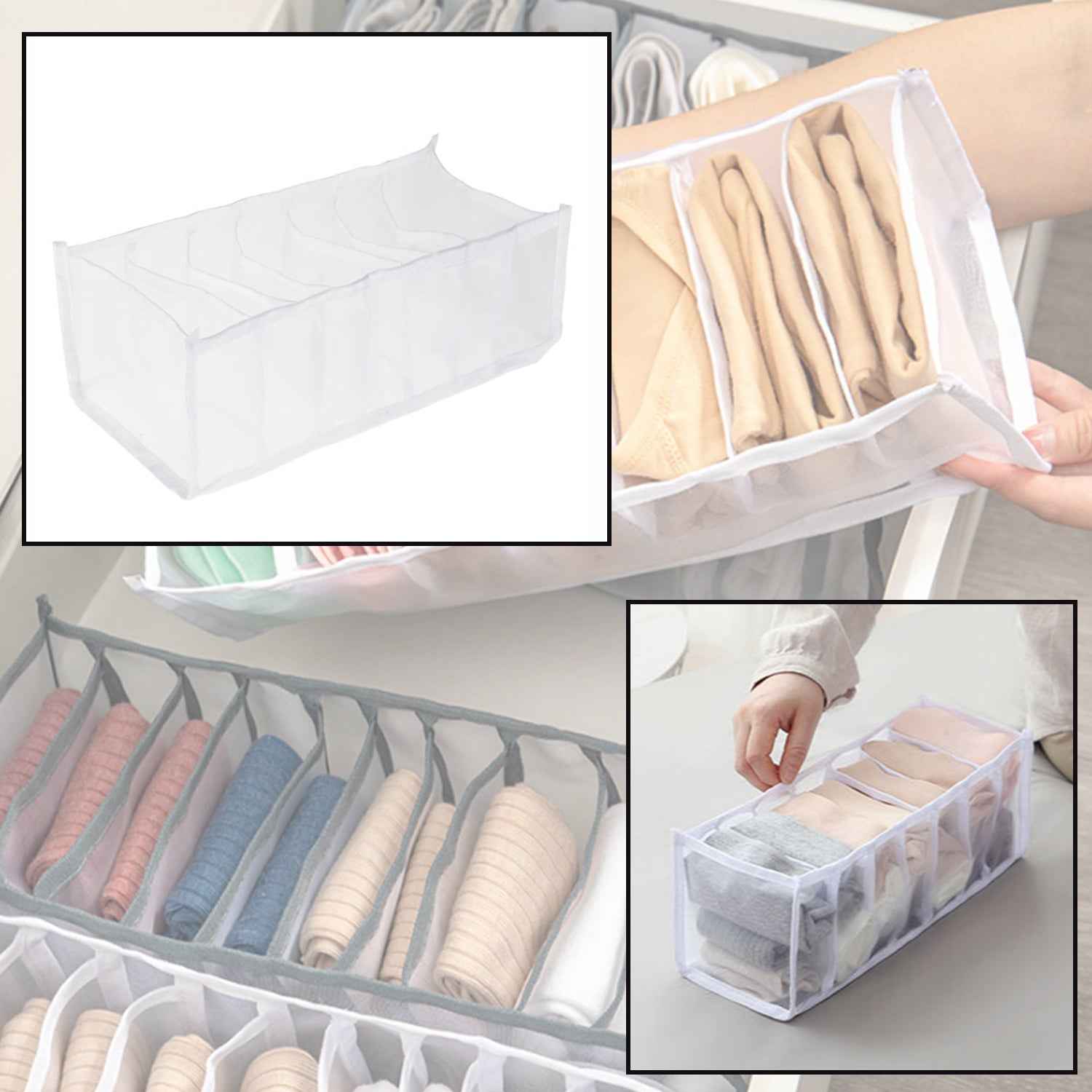 Laundry 7 Section Bag – Clothes Sorting & Storage | Indo Glow