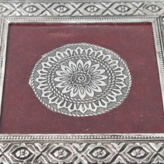 Pooja Chowki – Silver Square Bajot for Home Temple | Styleva