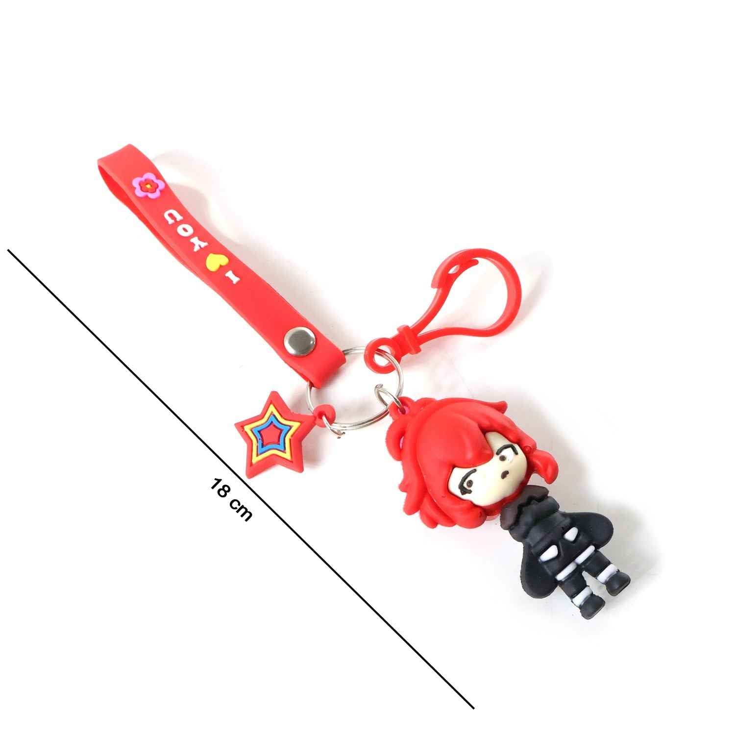 Cute Cartoon Girl Keychain – Adorable Gift & Bag Accessory