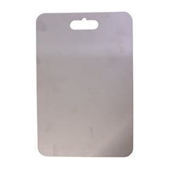 Hygienic stainless steel chopping tray with smooth surface