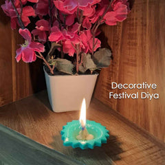 Silicone Diwali Diya – Colourful Reusable Set (12 Pcs) | Giftoiza