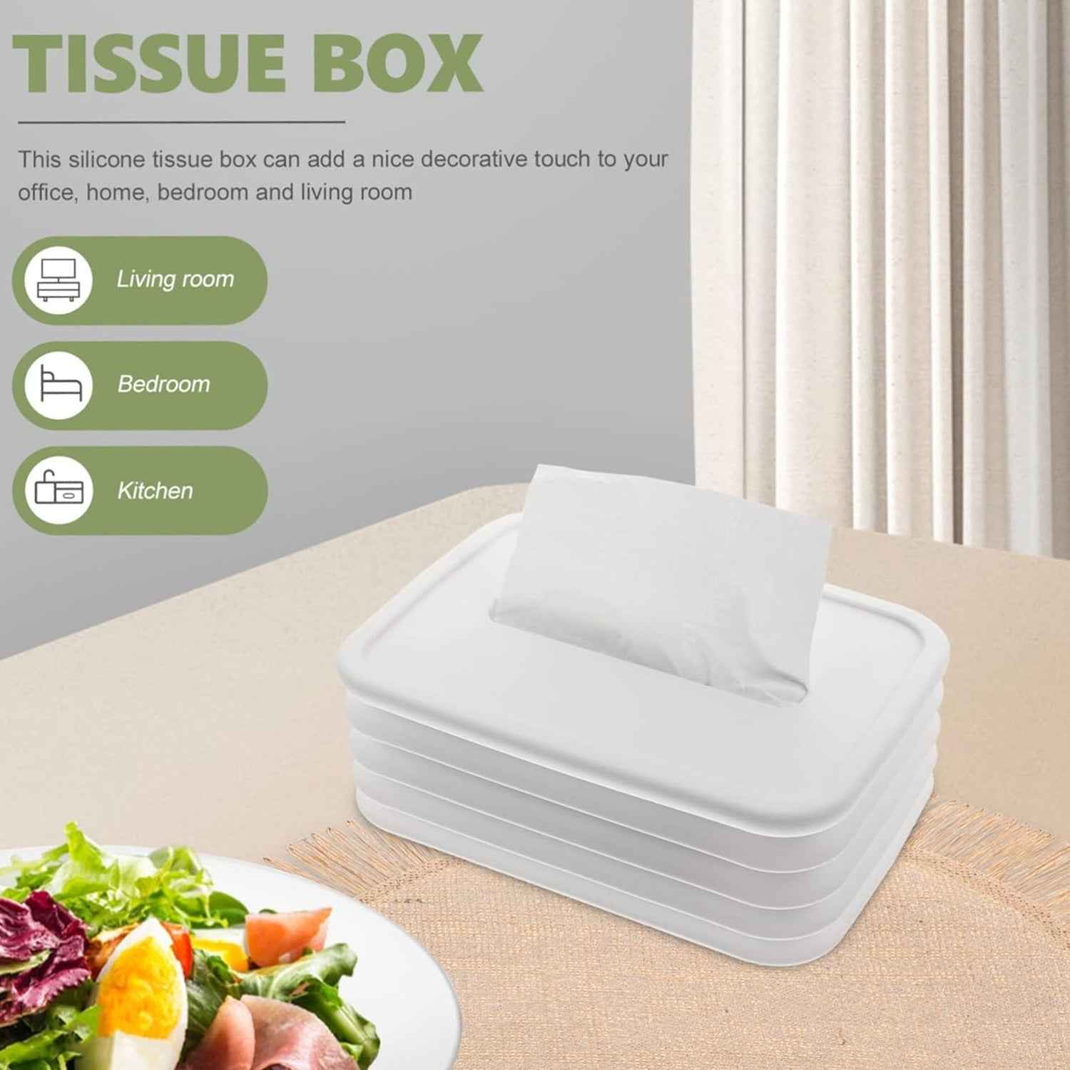 Silicone Tissue Holder – Foldable & Stylish for Home & Office