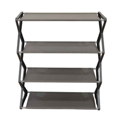 4 Layer Foldable Shoe Rack – Space-Saving Storage Solution