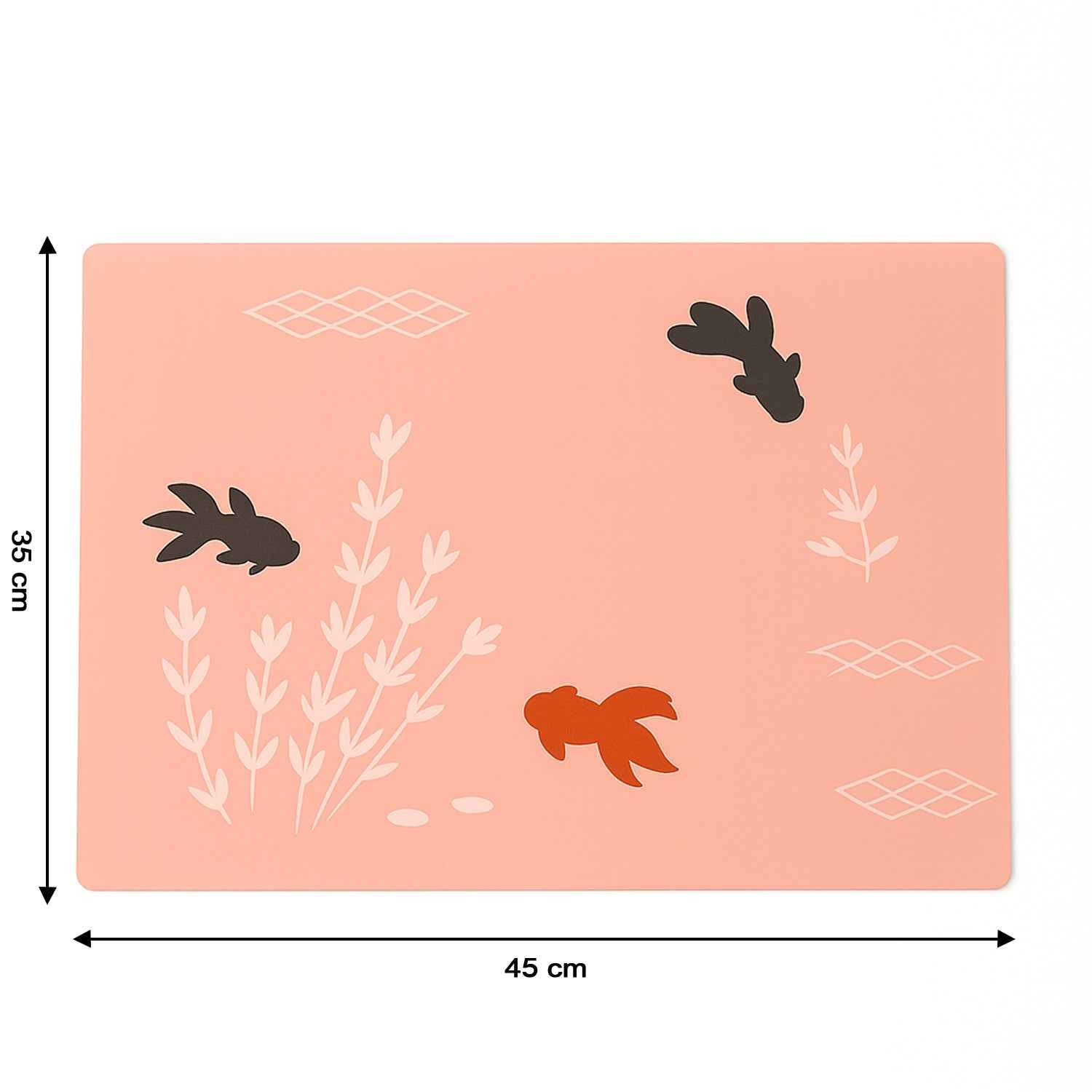 Dining Table Placemats – Elegant Heat Resistant Fish Design Set