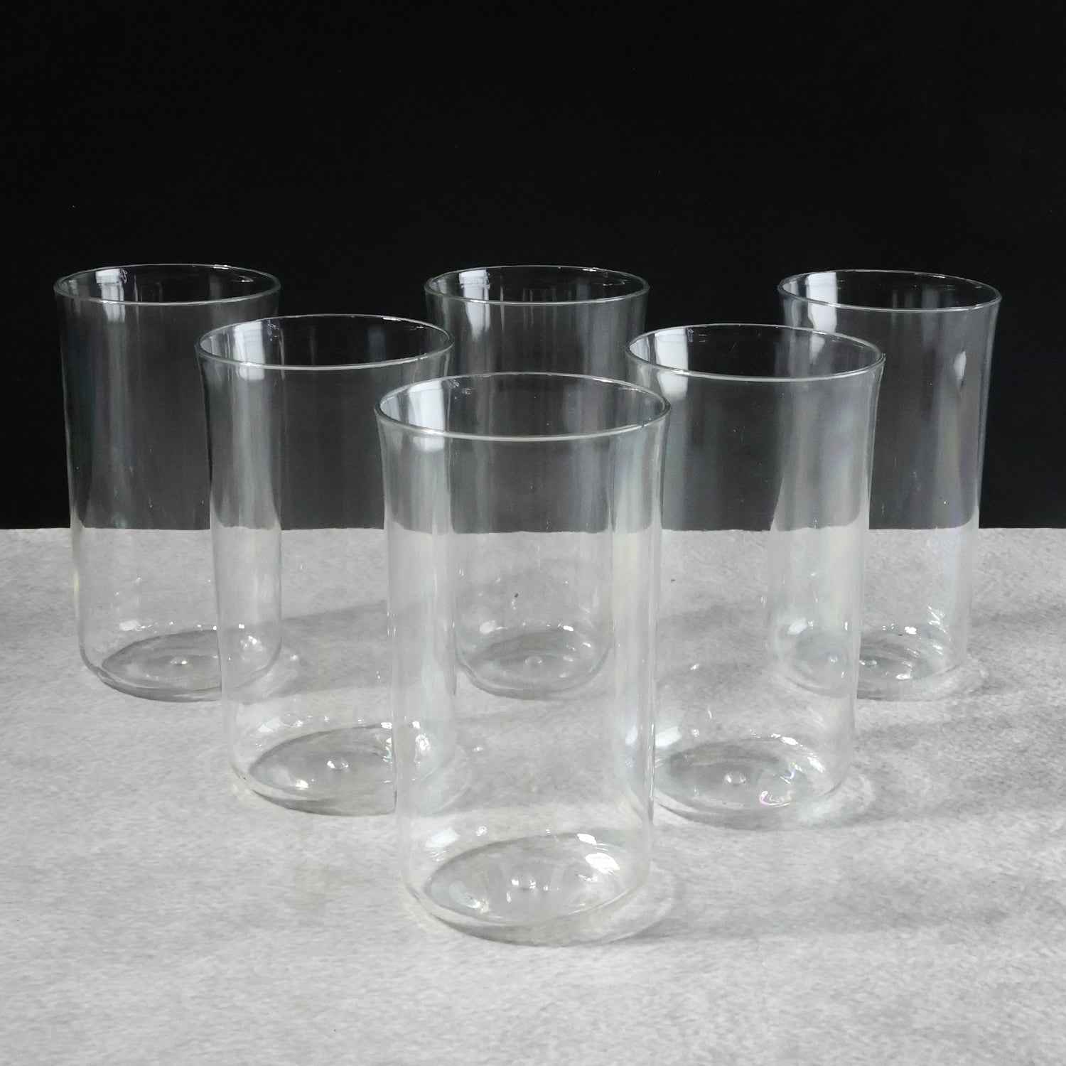 Glossy Plastic Glass Set – Durable 300ml Lightweight Tumblers (6 Pc)