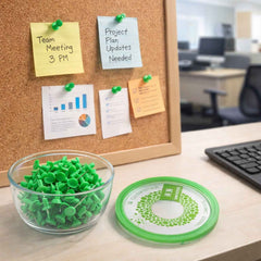 Heavy-Duty Plastic Push Pins Ð Reliable for Office & Home Use