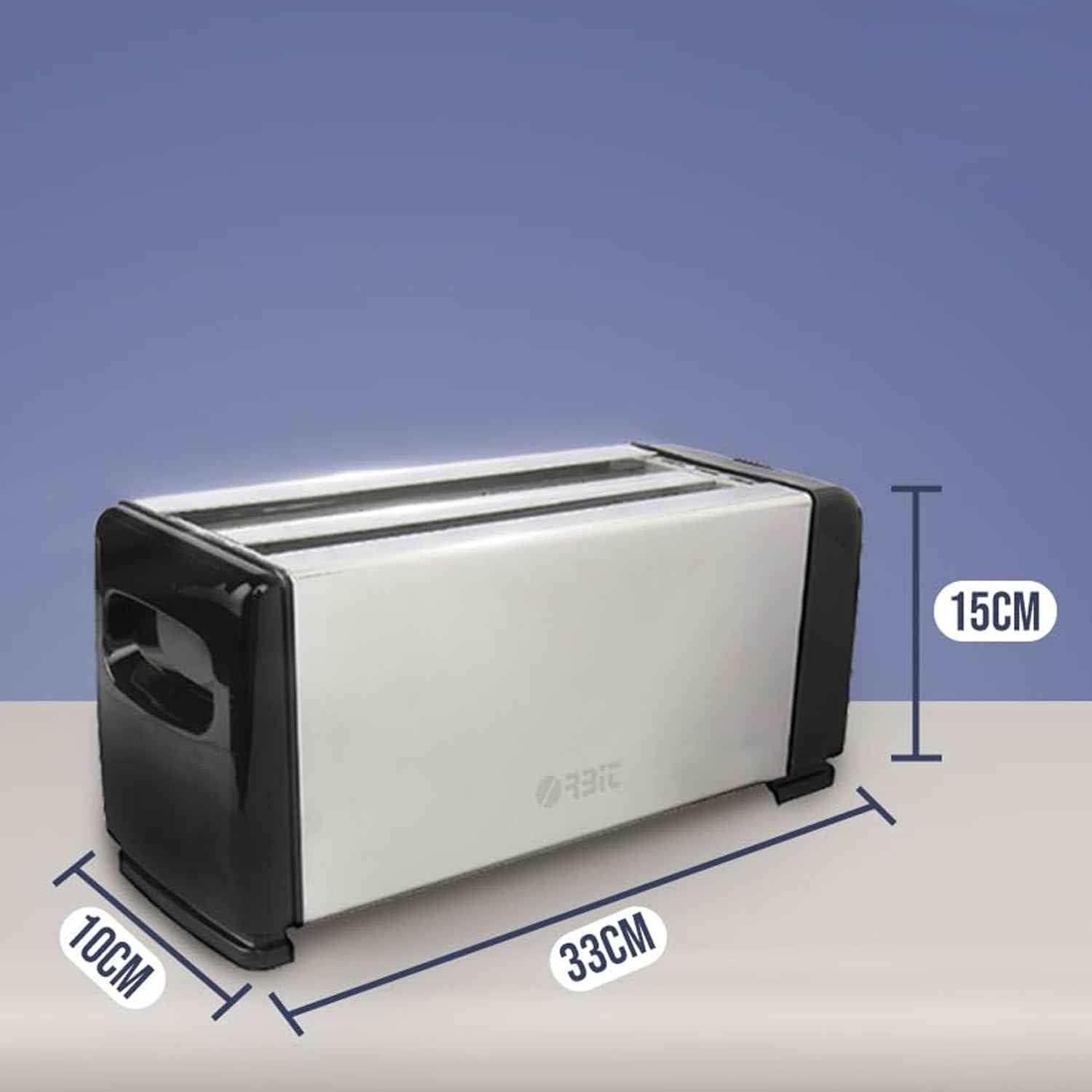 Pop-Up Toaster 1200W – 4-Slice Adjustable Browning Stainless Steel
