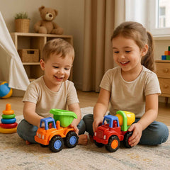 Construction Vehicle Toy Set – Durable 8-Pc Mini Trucks for Kids