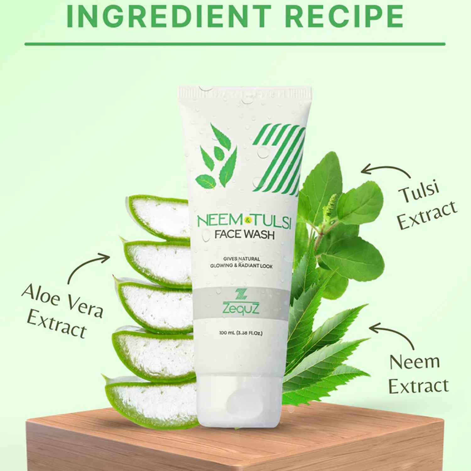 Neem & Tulsi Face Wash – Purifying Oil Control Cleanser